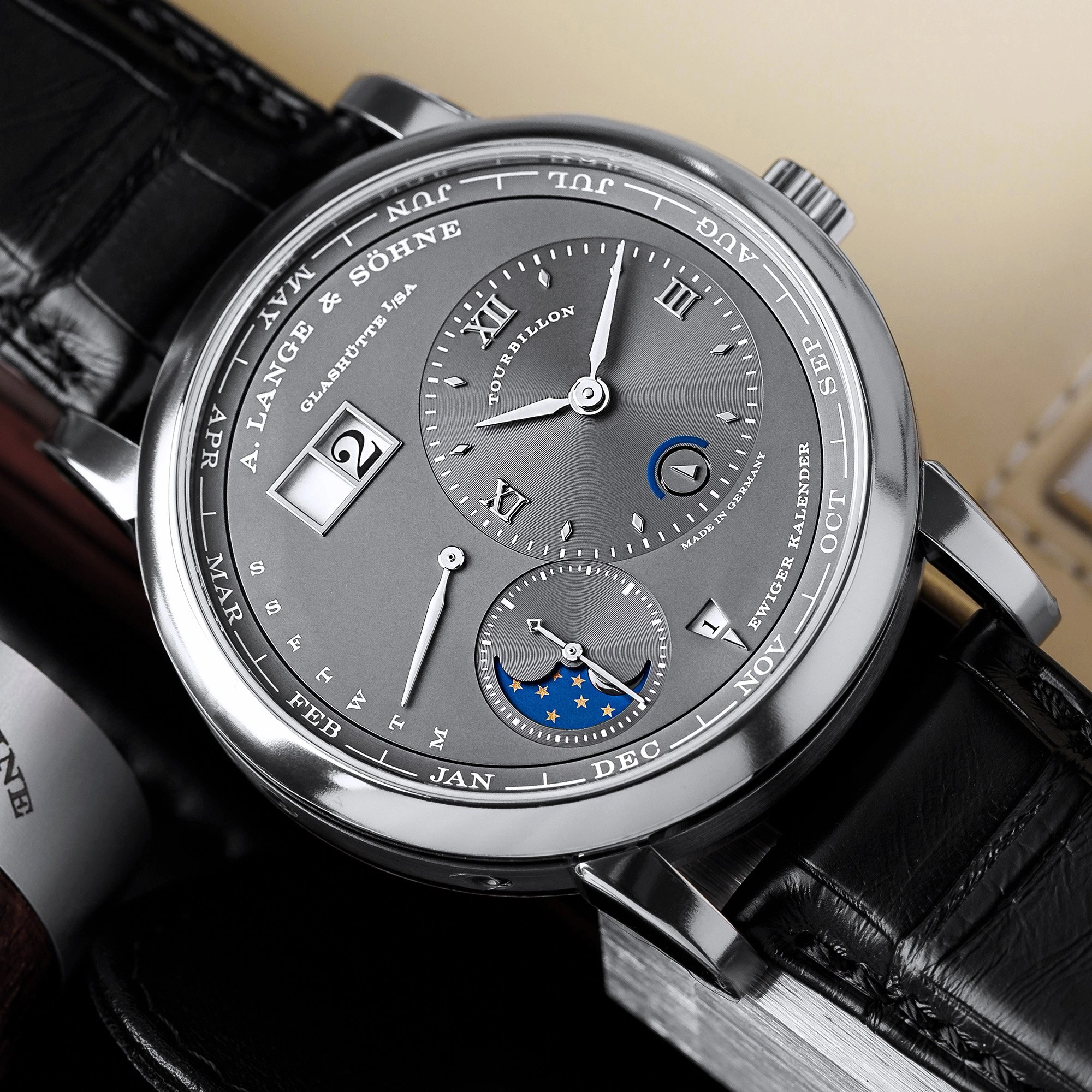 Asymmetry Celebrated: The A. Lange & Sohne Lange 1 Tourbillon Perpetual Calendar 720.038FE