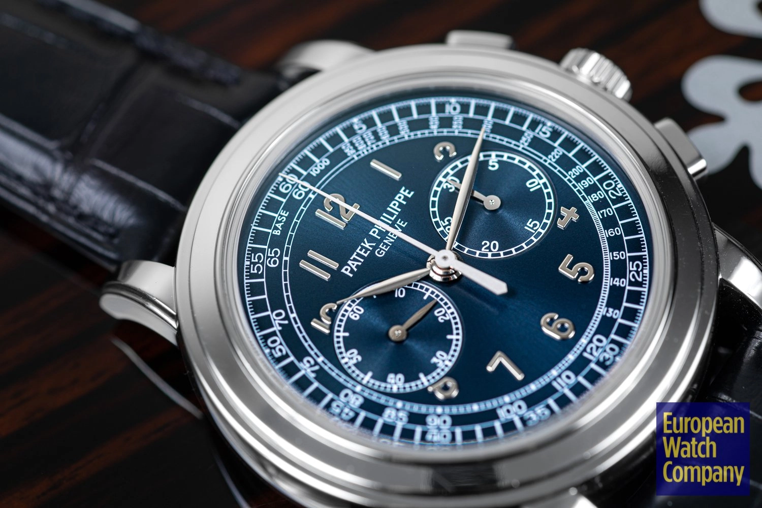 New & Noteworthy: The Patek Philippe 5070P Platinum Blue Dial Chronograph